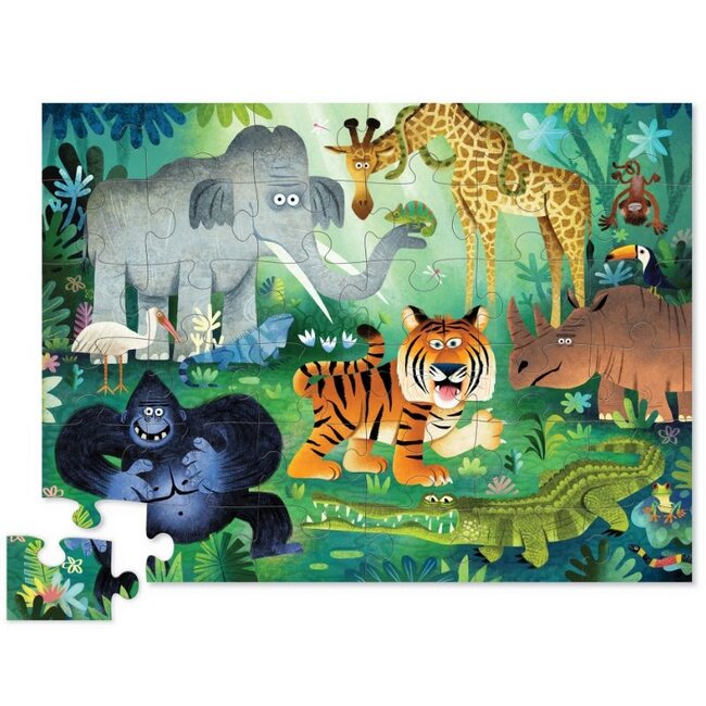 Crocodile Creek Puzzels Vloerpuzzel Wilde Dieren 36 st. | 3 jaar+