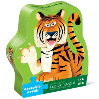 Crocodile Creek Puzzels Bodenpuzzle Wilde Tiere 36 St. | 3 Jahre+ Crocodile Creek Puzzels Bodenpuzzle Wilde Tiere 36 St. | 3 Jahre+