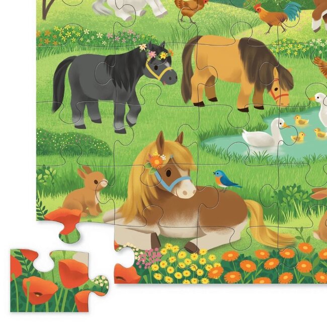 Crocodile Creek Puzzels Bodenpuzzle Pony 36 st. | 3 jahre