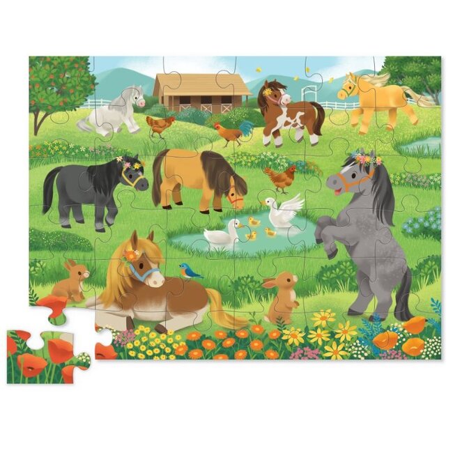 Crocodile Creek Puzzels Bodenpuzzle Pony 36 st. | 3 jahre