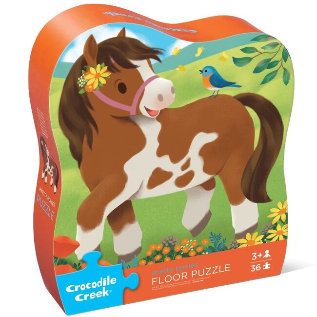 Crocodile Creek Puzzels Vloerpuzzel Pony 36 st. | 3 jaar+