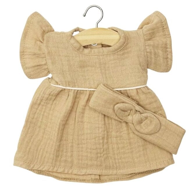 Minikane Puppen Kleid Haarband Daisy Latte