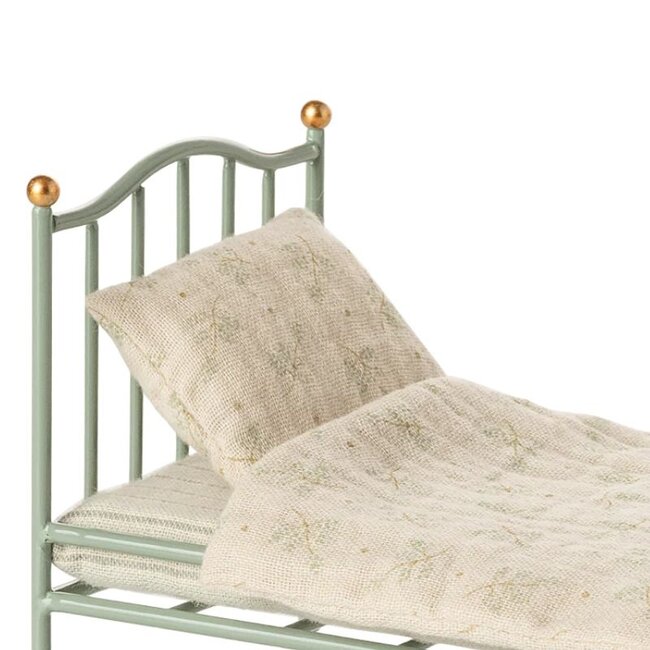 Maileg Vintage Bed MY Mint Metal Mouse