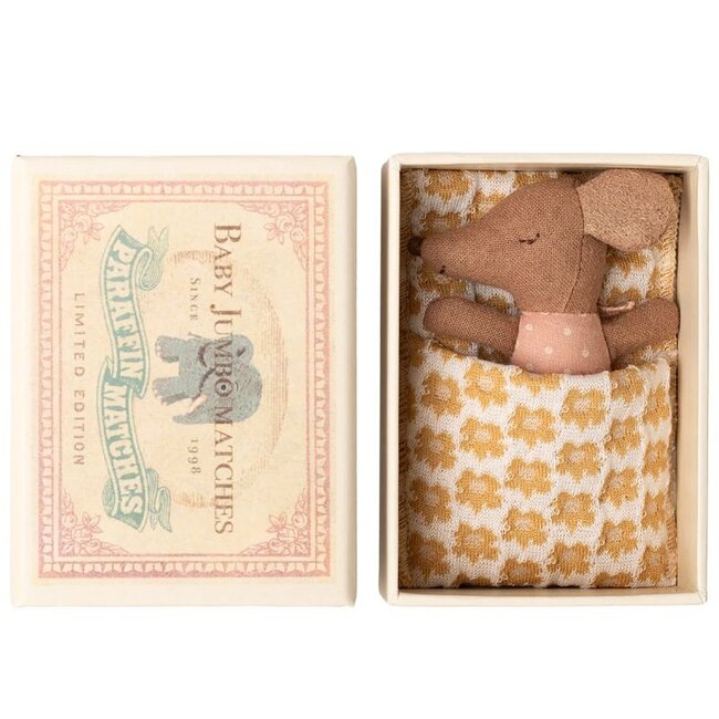 Maileg Baby Muis Sleepy Wakey Roze