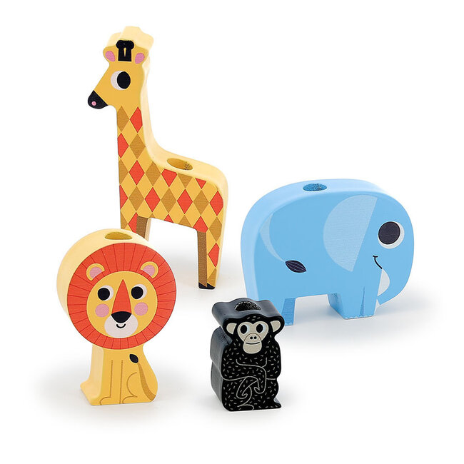 Vilac Truck Wood Animals Ingela Arrhenius