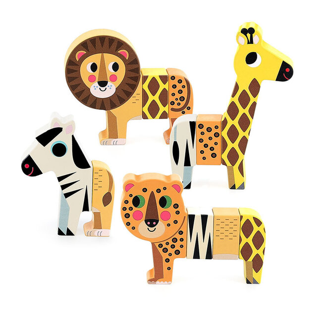 Vilac Magnetisch houten dieren Savannah 7703