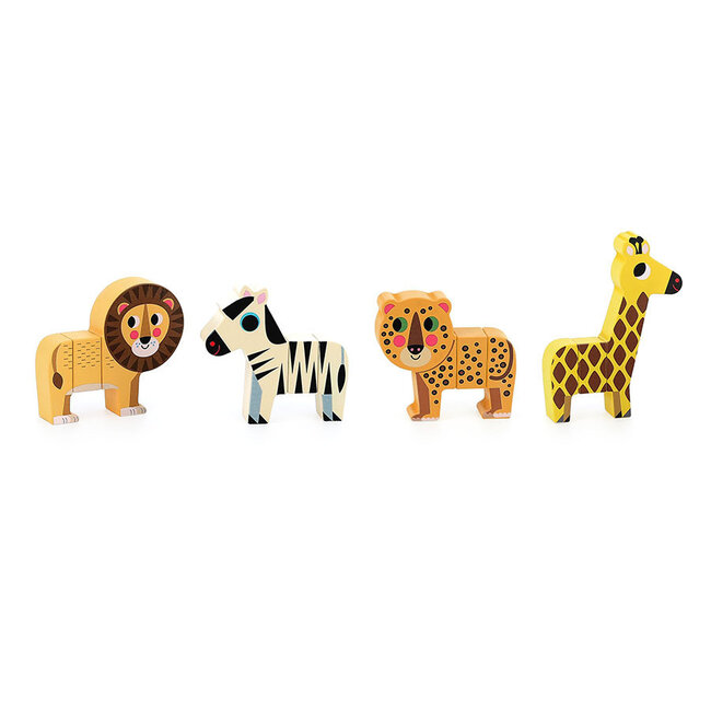 Vilac Magnetisch houten dieren Savannah 7703