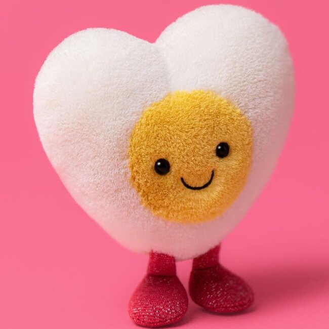 Jellycat Gekochtes Ei Herz Stofftier 12 cm