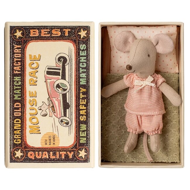 Maileg Mouse Little Sister Matchbox