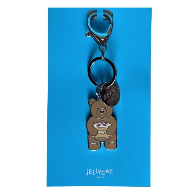 Jellycat Bartholomew Bear Birthday Keyring