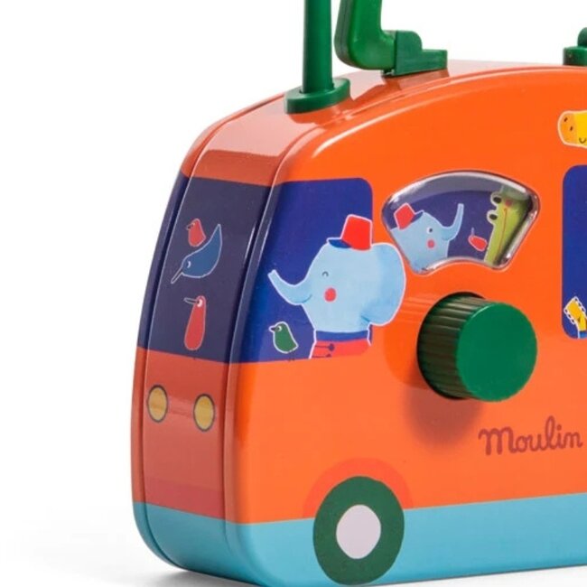 Moulin Roty Muscial Bus Fanfare Metal Les Jouets Metal