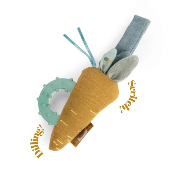 Moulin Roty Carrot Rattle Teether
