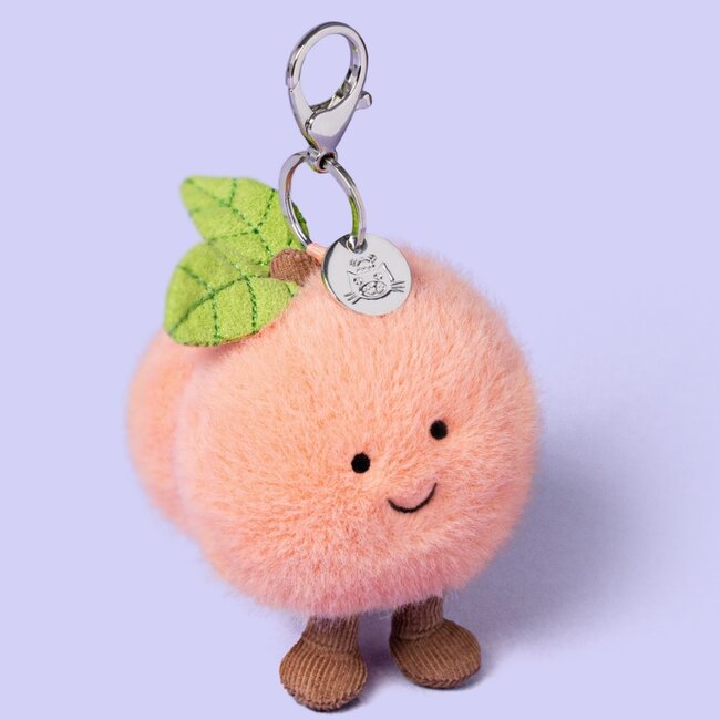 Jellycat Amuseable Peach Bag Charm