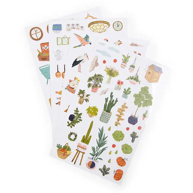 Moulin Roty Colouring Book Stickers Les Parisiennes Yellow