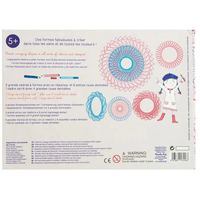 Moulin Roty Stencils Magical Spirals