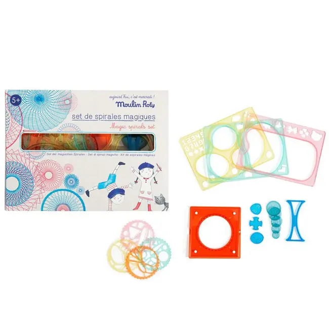 Moulin Roty Stencils Magical Spirals