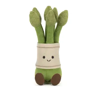 Jellycat Asperges Amuseables Knuffel 22 cm