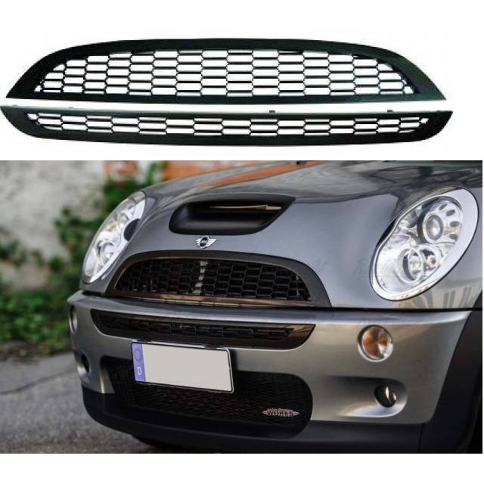 Mini R50/52/53 carbon look grille