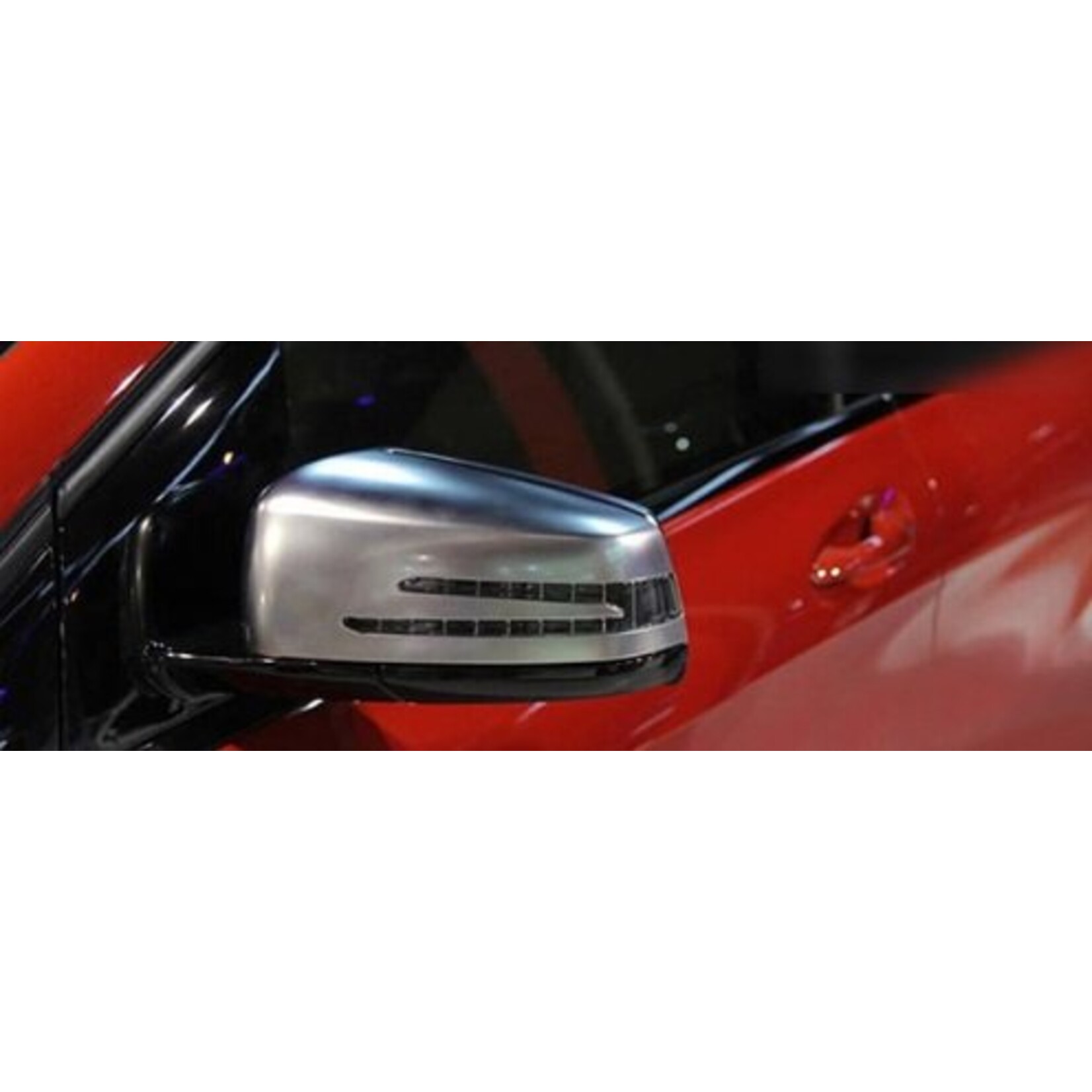 Spiegelkappen mat aluminium voor Mercedes W212 W204 W176 W246 C218 X156