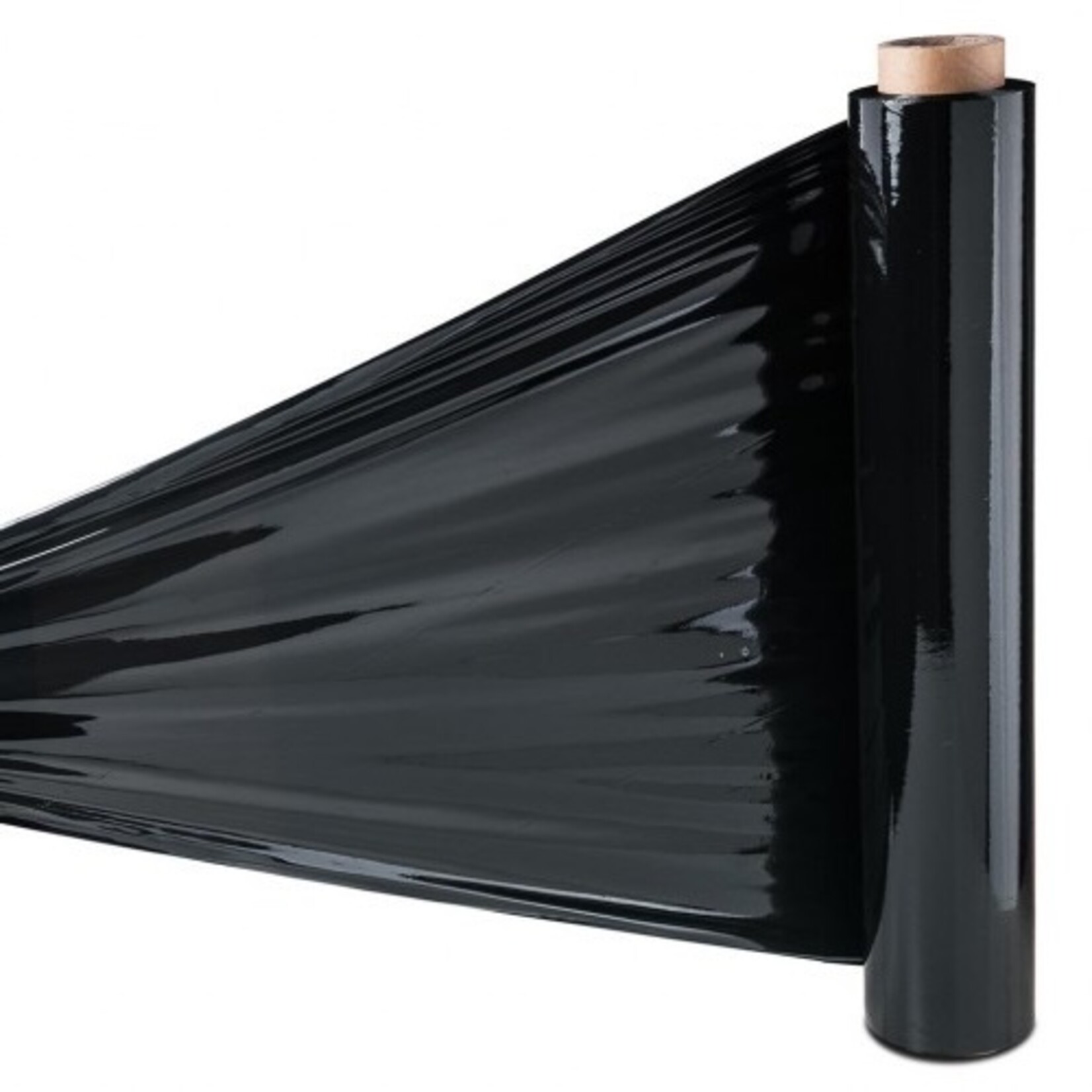 Stretchfolie zwart 23 μm, 500mm breedte