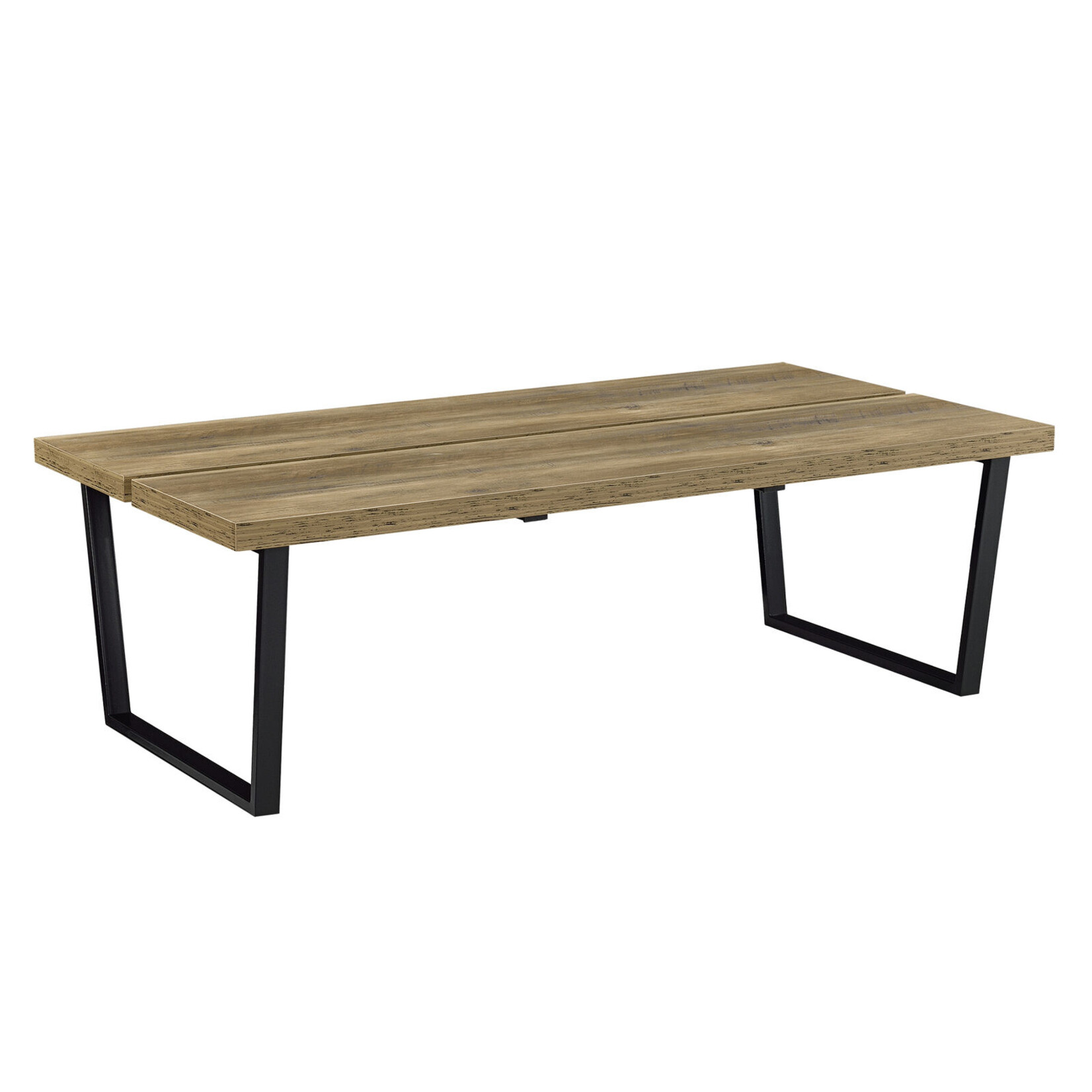 Stijlvolle salontafel met metalen frame 110 x 60 x 35 cm