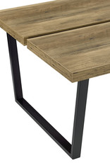 Stijlvolle salontafel met metalen frame 110 x 60 x 35 cm