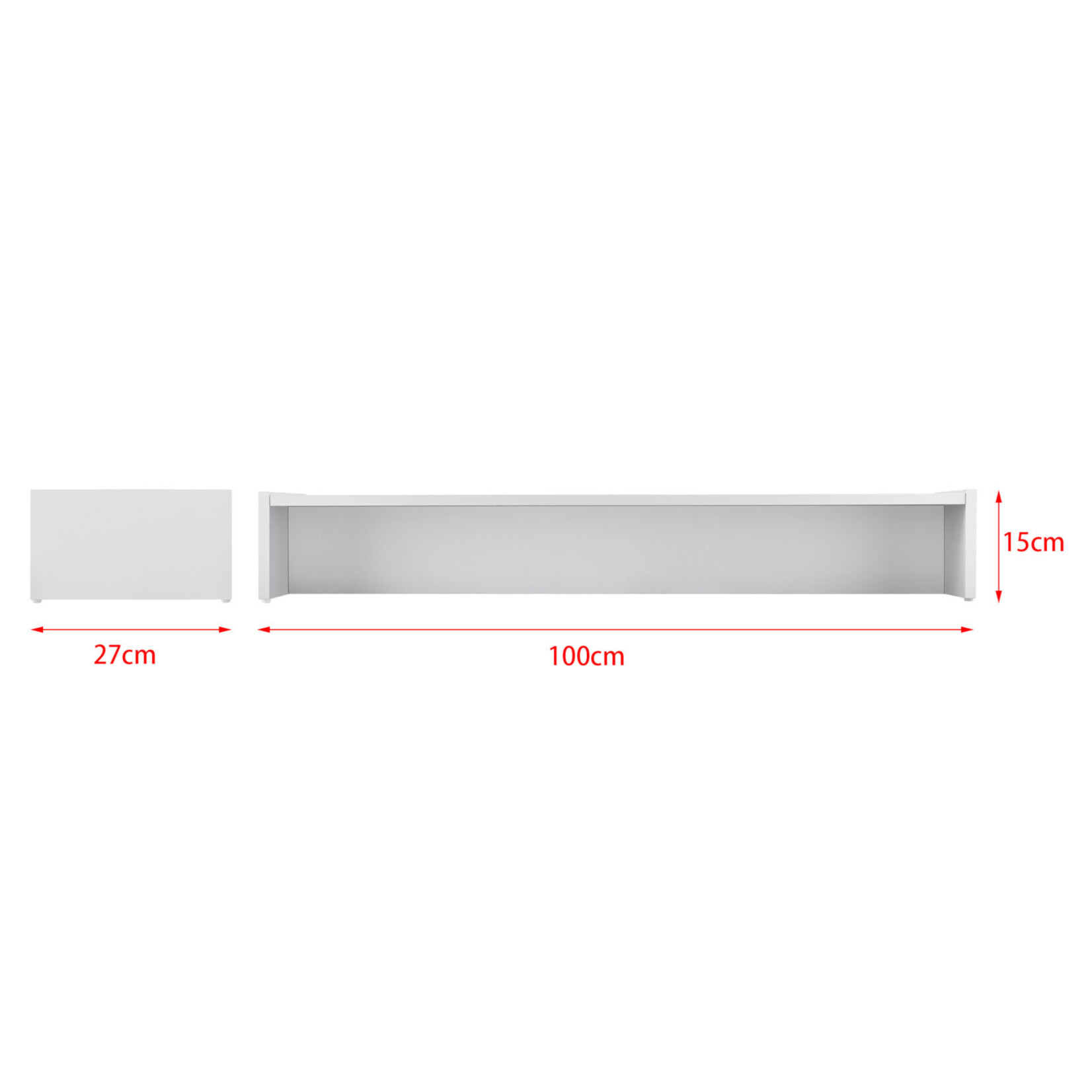 Monitorverhoging, monitorstandaard 100 x 27 x 15 cm