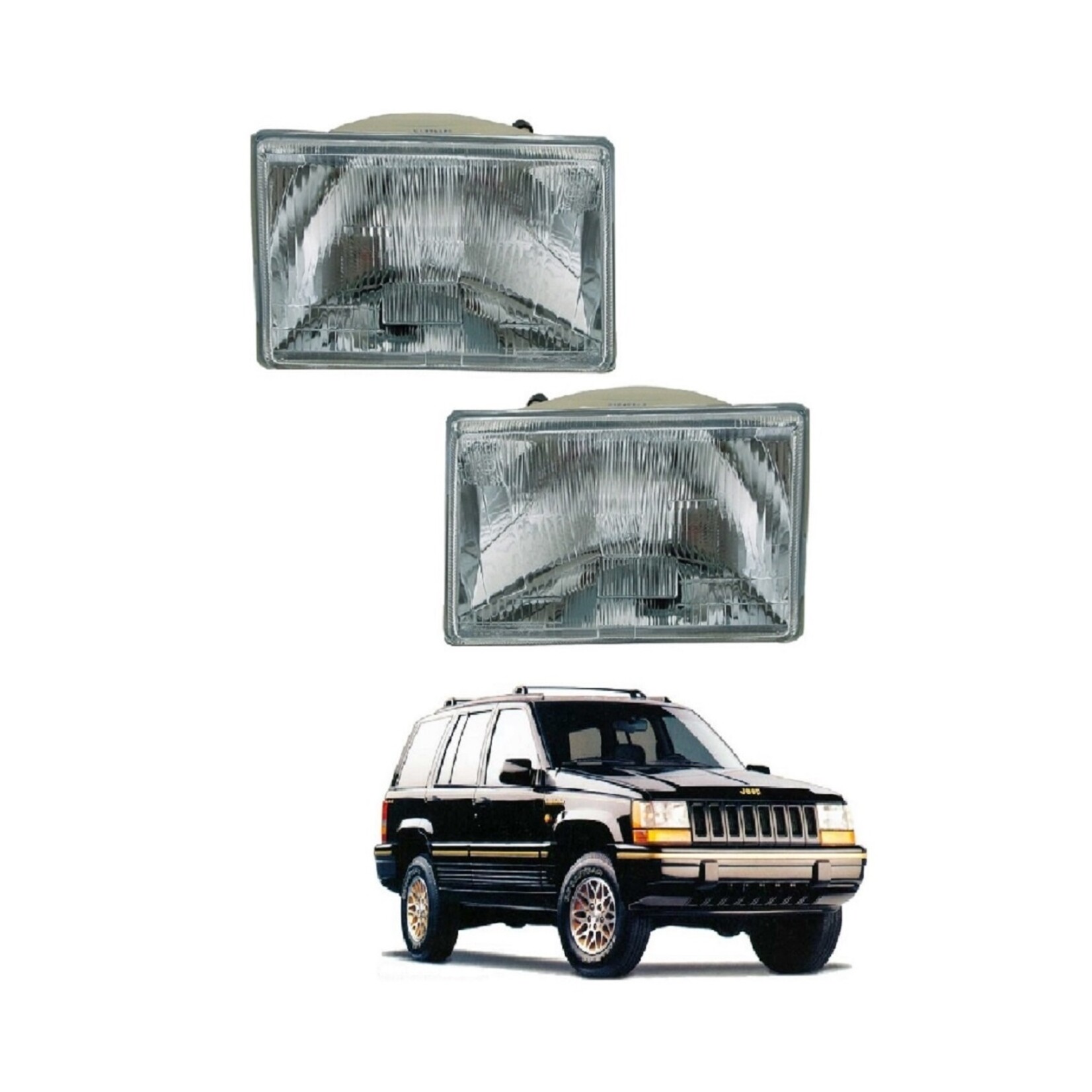 Jeep Grand Cherokee 1993-1999 koplampen links en rechts