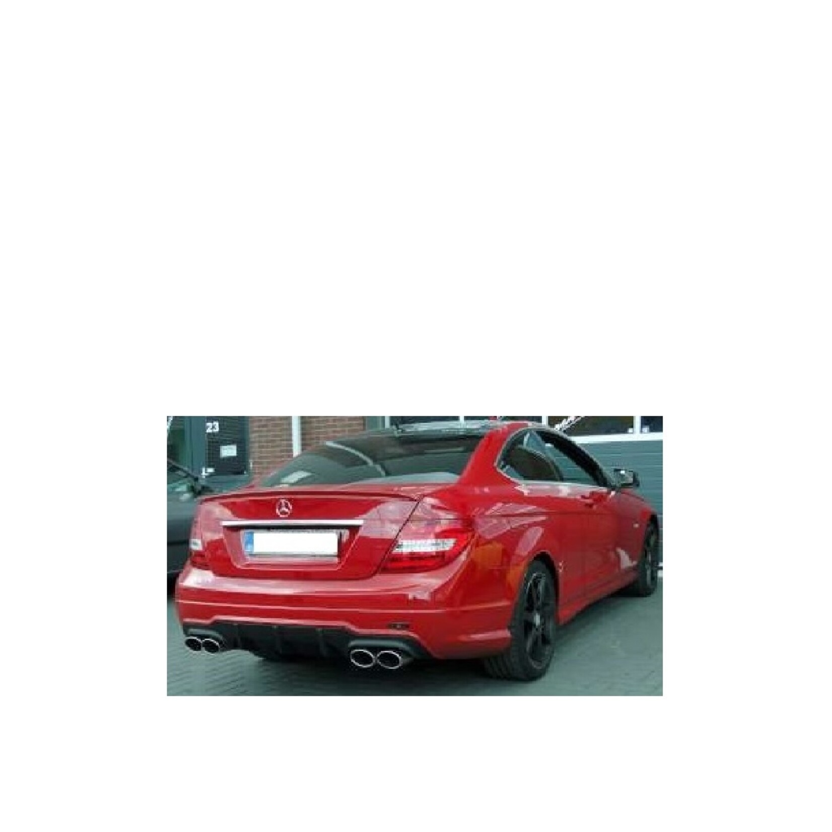 Spoilerlip, achterklepspoiler Mercedes Benz C Klasse W204