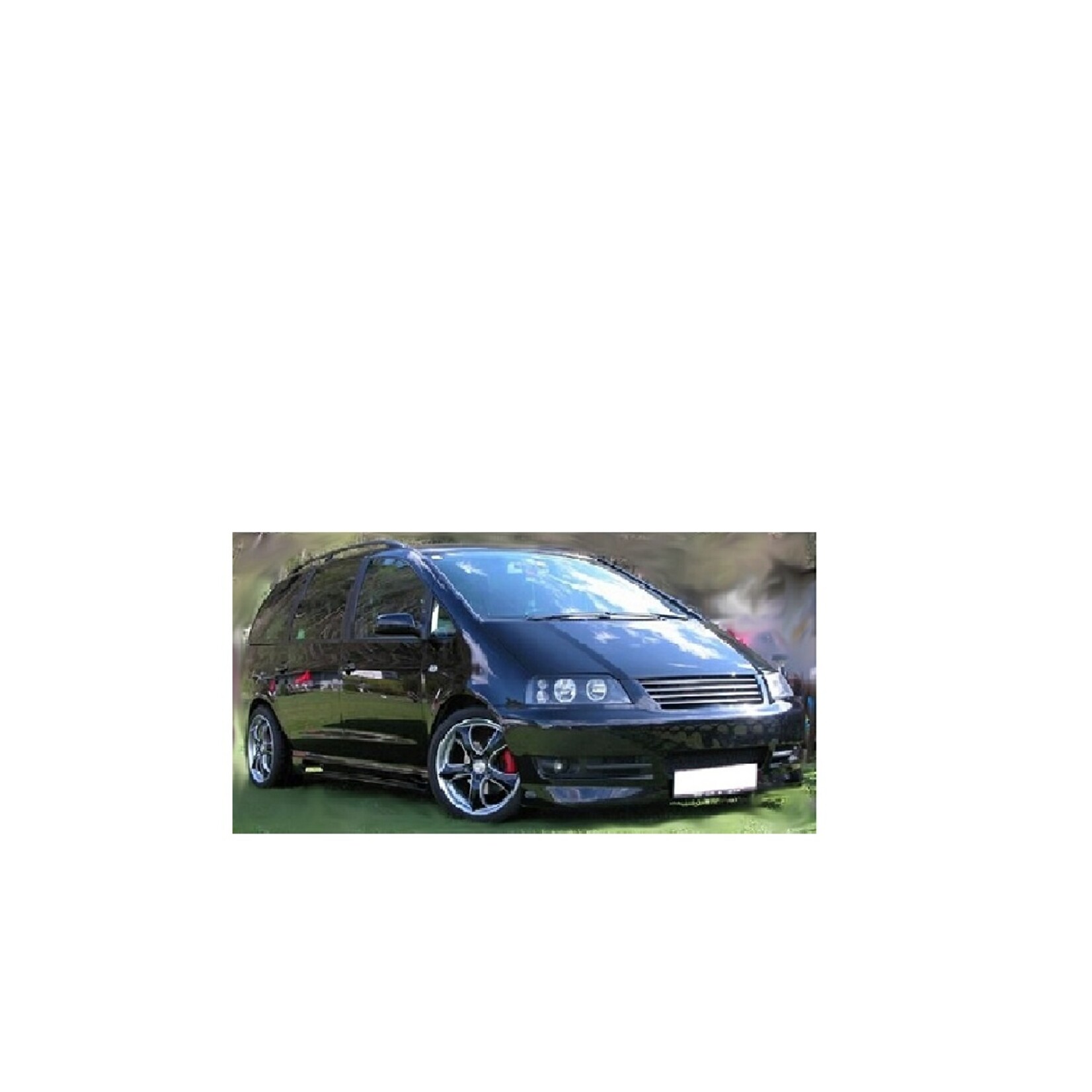 VW Sharan koplampen zwart 2002- 2010