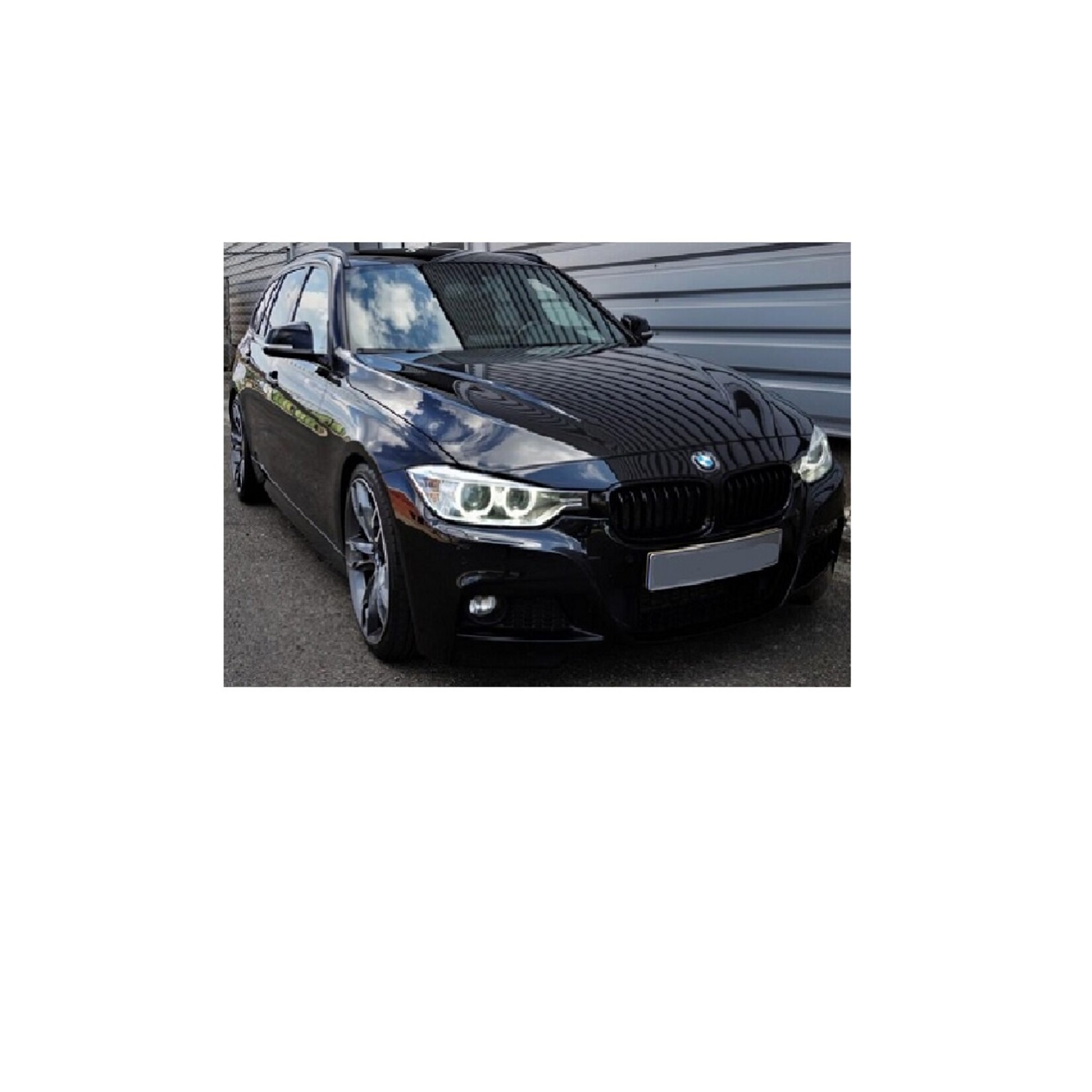 Grille sportgrille zwart mat BMW 3 serie F30 F31