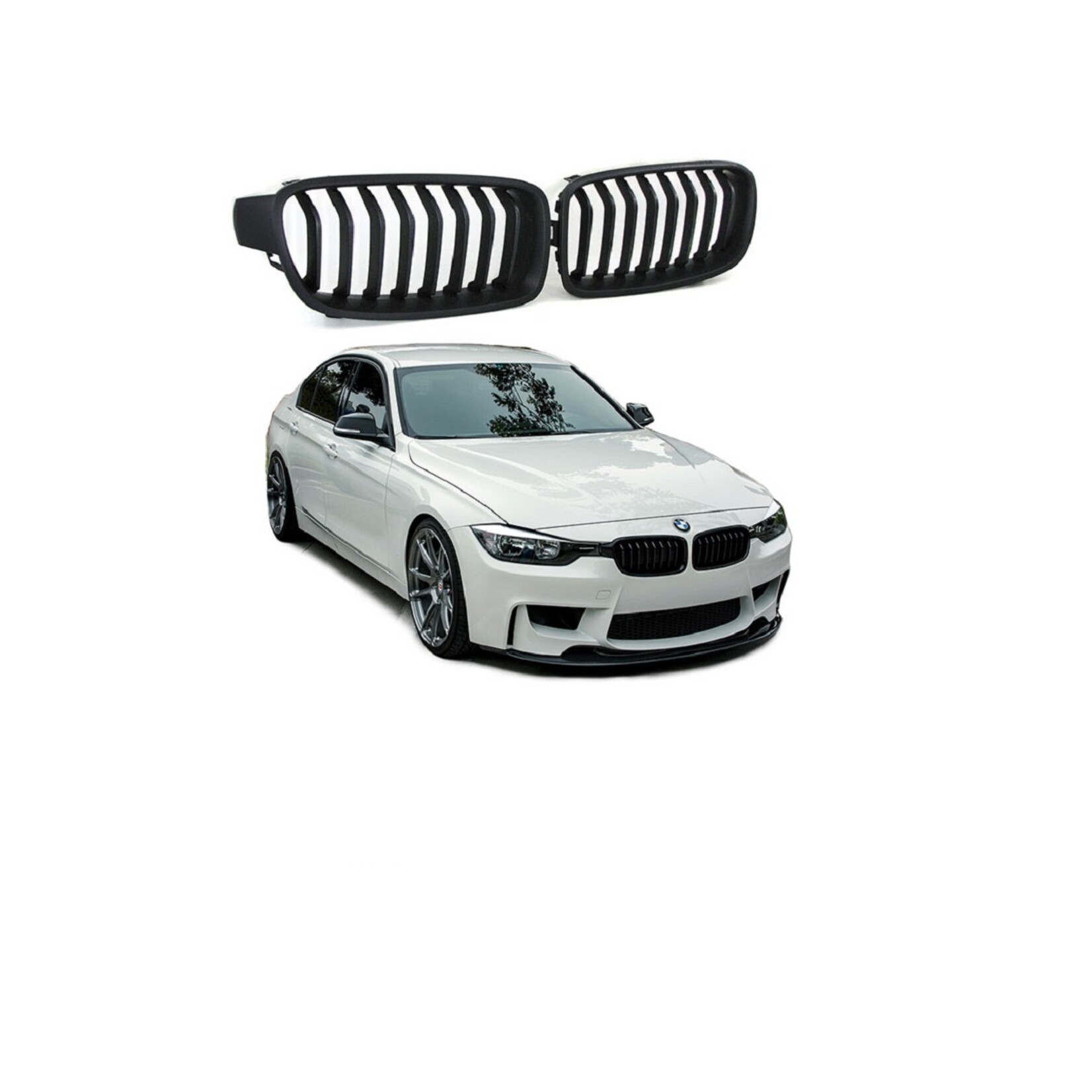 Grille sportgrille zwart mat BMW 3 serie F30 F31