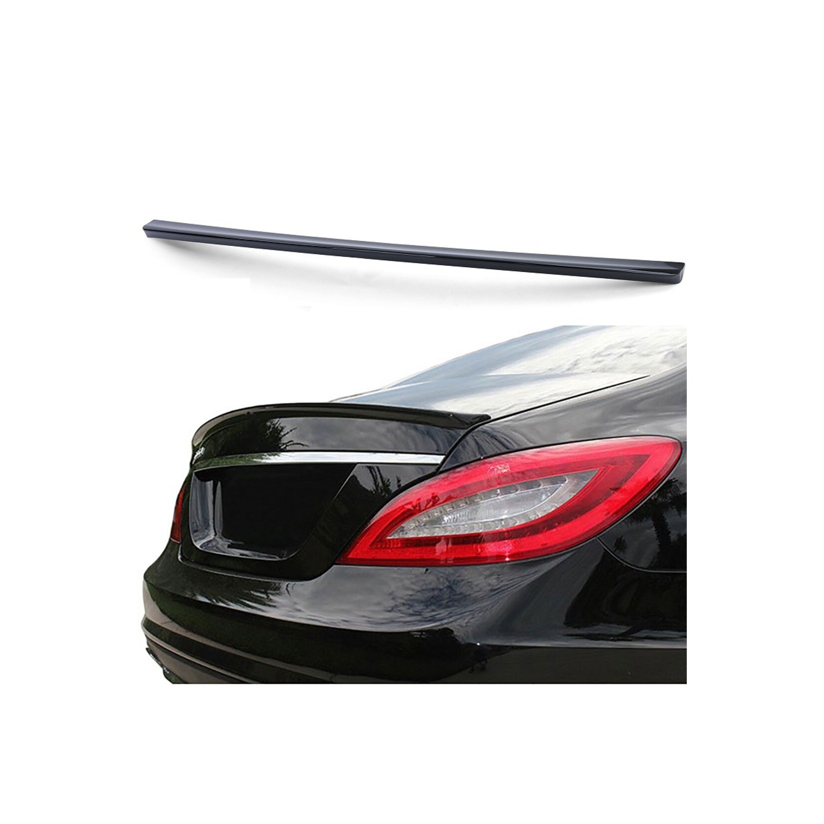 Mercedes Benz CLS C218 spoiler hoogglans zwart