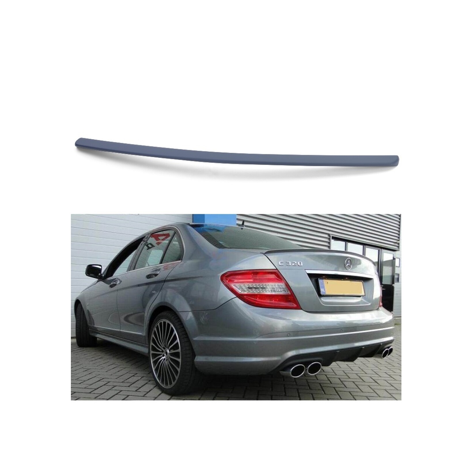 Spoilerlip, achterklepspoiler Mercedes Benz C Klasse W204