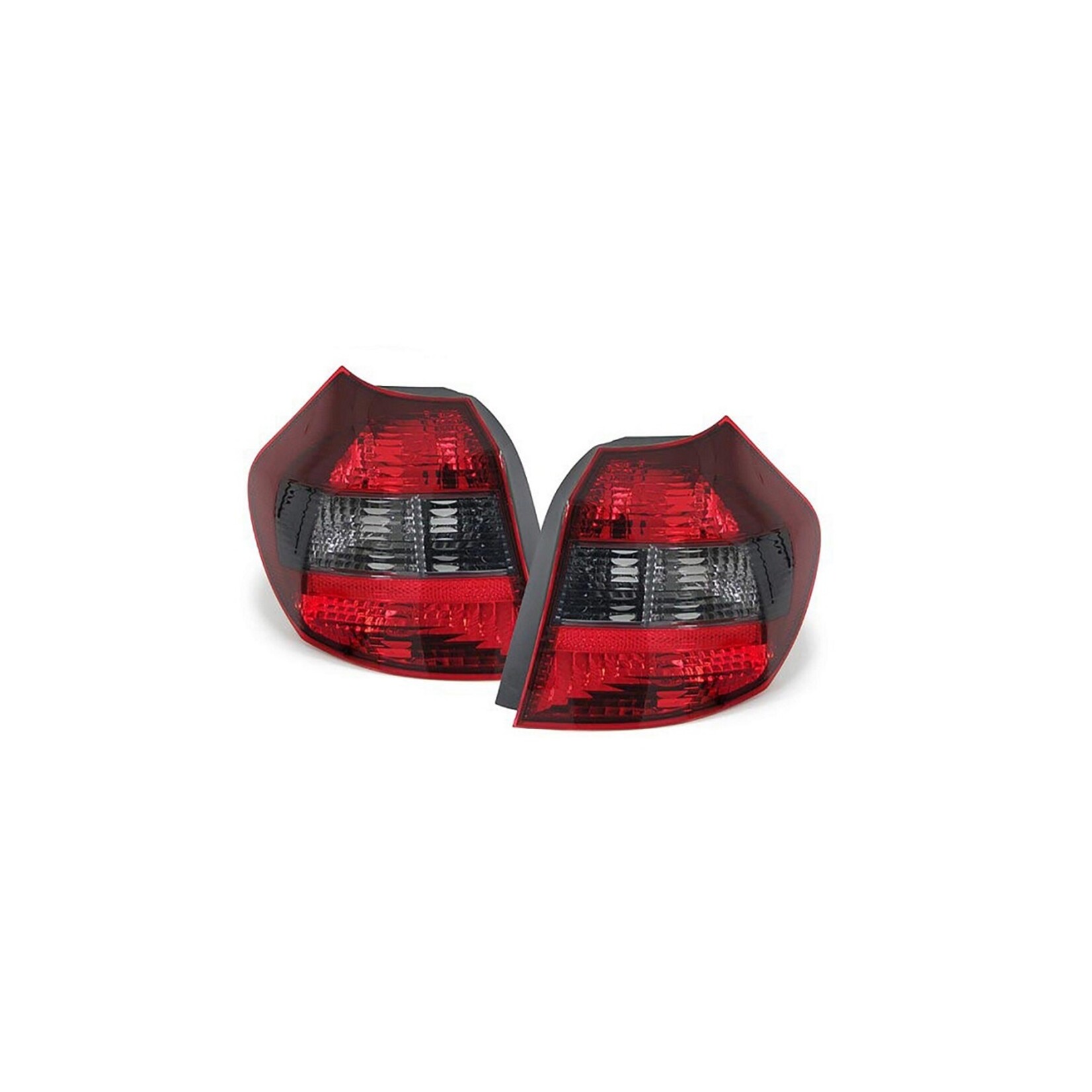 BMW 1 serie E81 E87 achterlichten set rood smoke