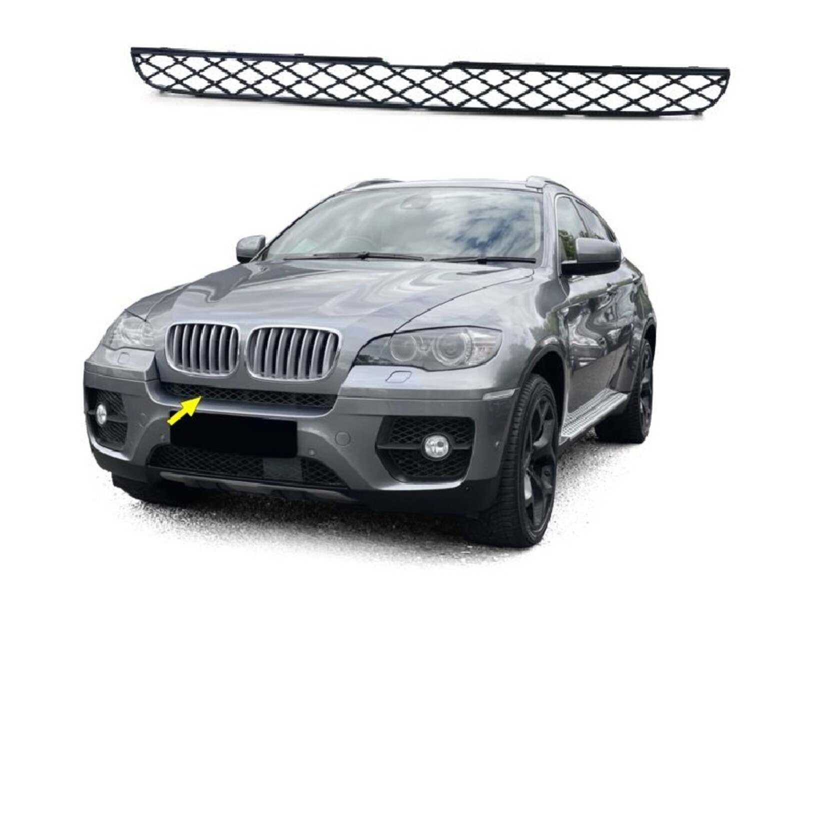 BMW X6 E71 bumpergaas bumper grille