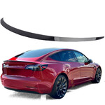 Spoiler spoilerlip hoogglans zwart voor Tesla Model 3