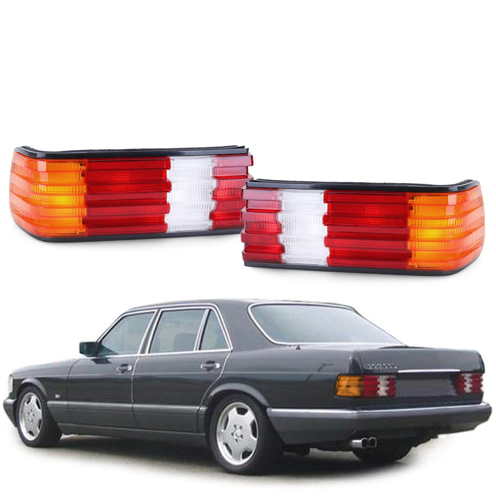 Achterlichten set voor Mercedes Benz S Klasse W126