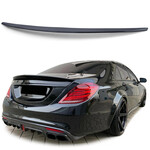 Mercedes Benz S Klasse W222 spoiler, kofferbakspoiler hoogglans zwart