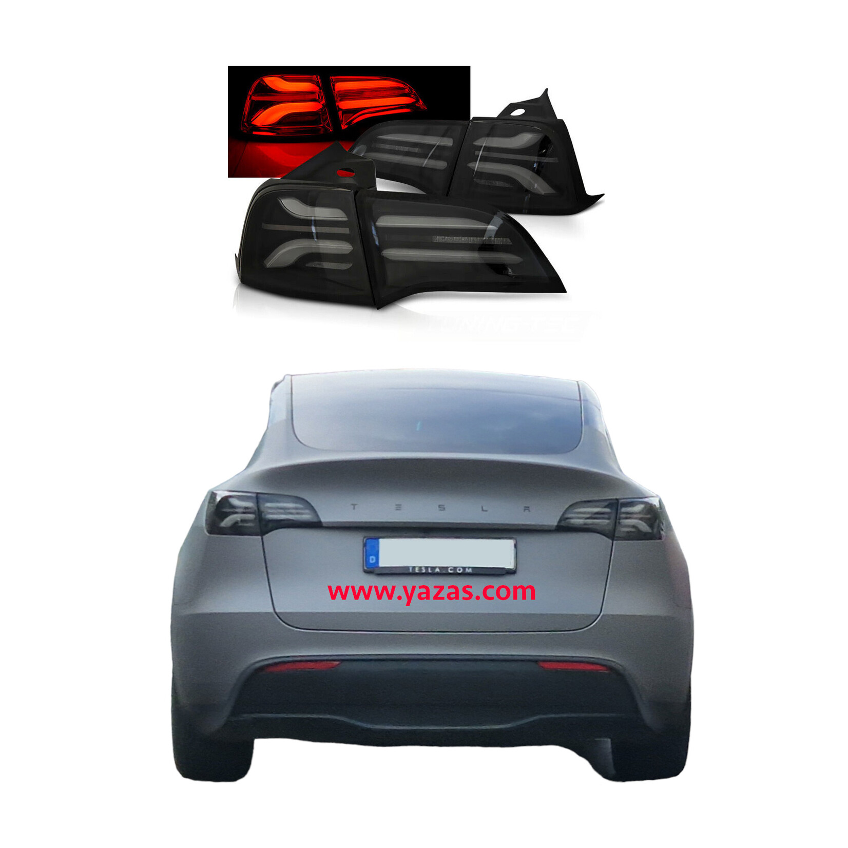 LED achterlichten smoke voor Tesla Model 3/ Model Y