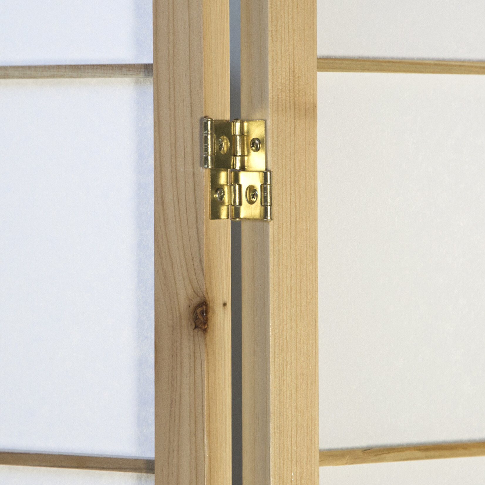 Kamerscherm roomdivider hout 5 delig inklapbaar Nature