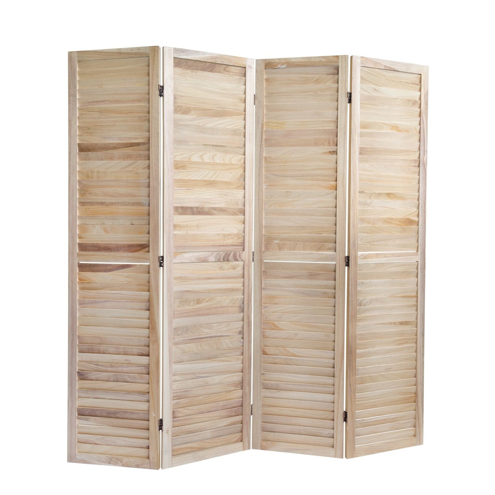 Kamerscherm roomdivider hout 4 delig Spaanse wand