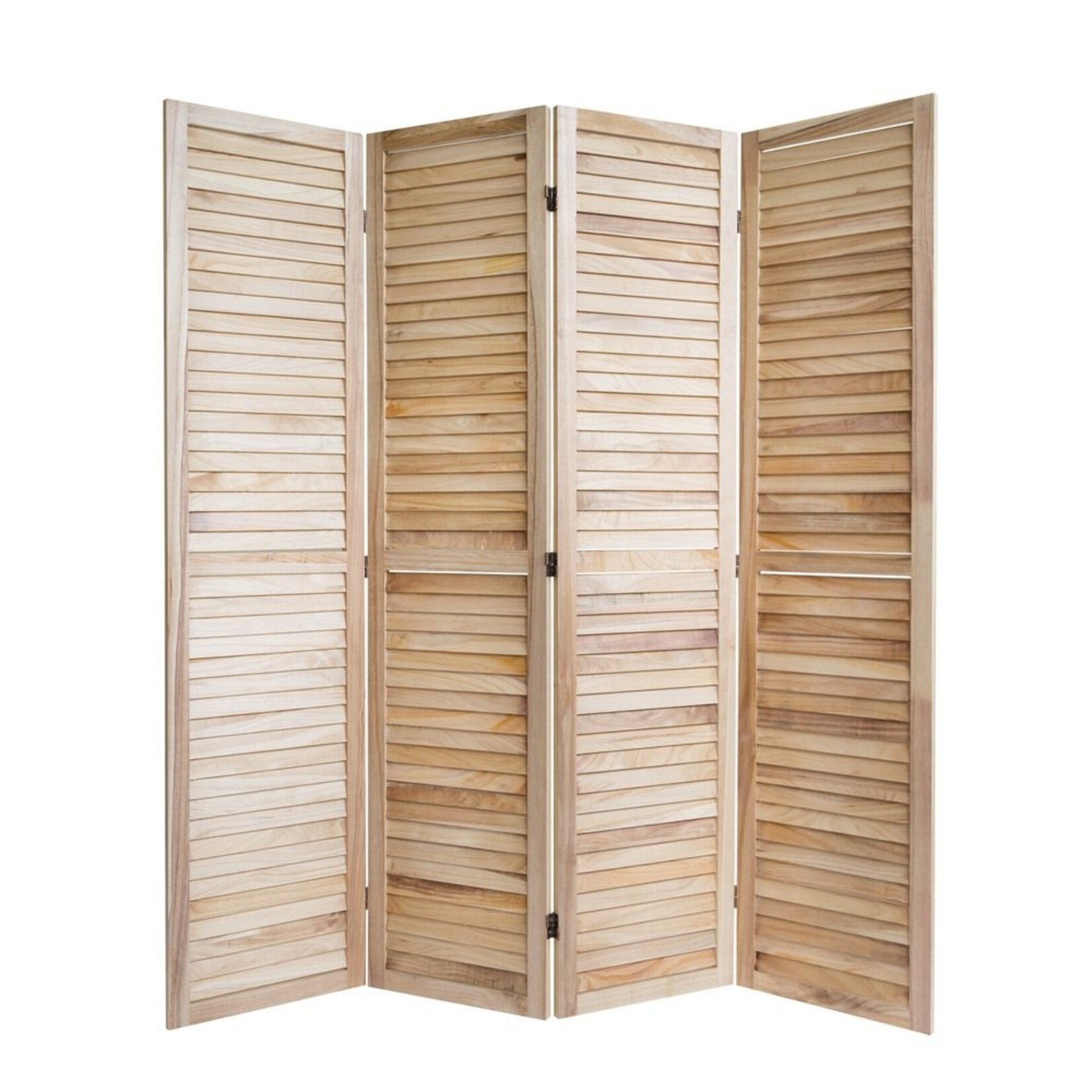 Kamerscherm roomdivider hout 4 delig Spaanse wand