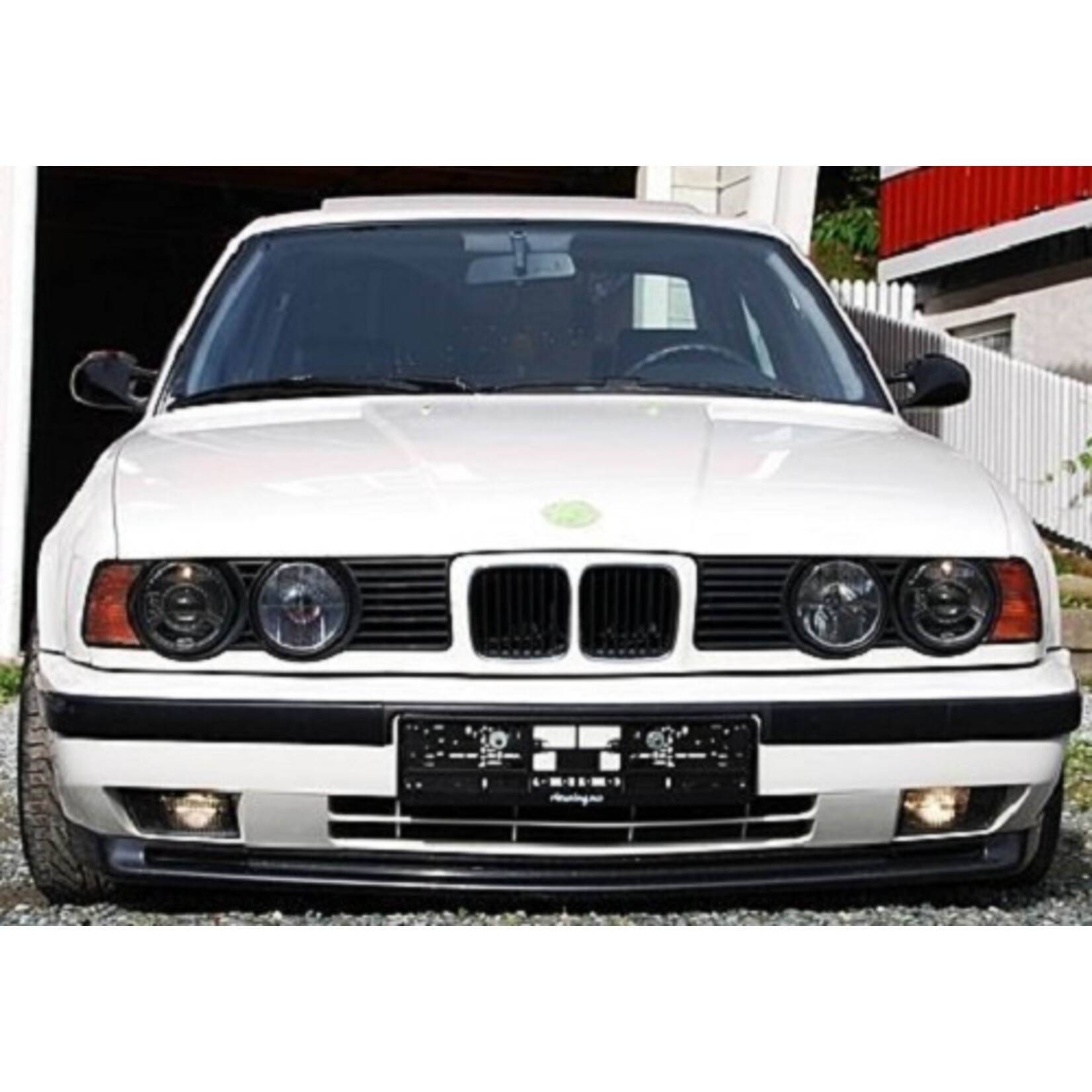 Koplampen set zwart BMW 5 serie E34