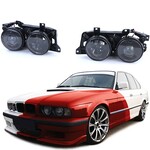 Koplampen set zwart BMW 5 serie E34