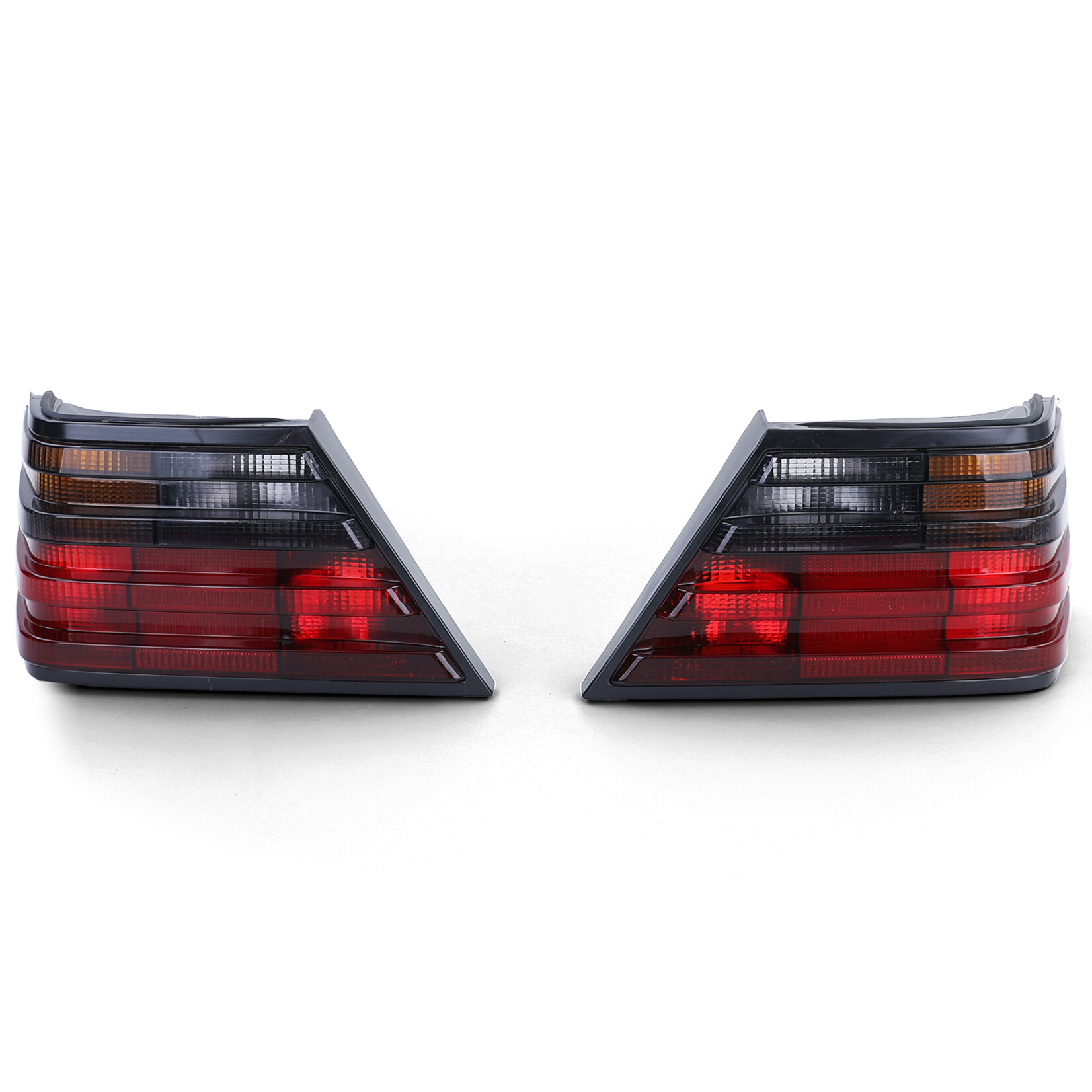 Mercedes Benz W124 achterlichtglazen rood smoke