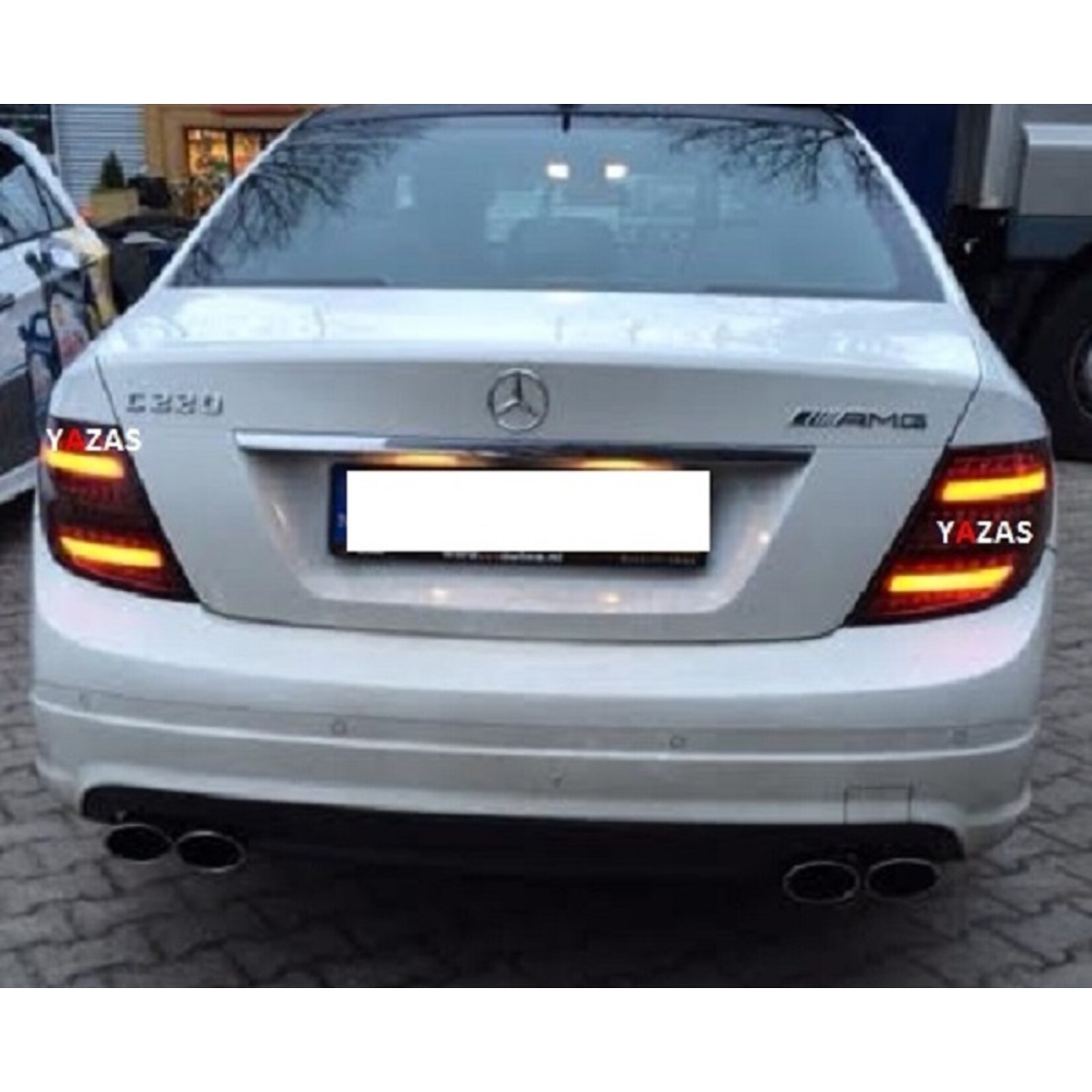 Mercedes Benz C Klasse W204 LED achterlichten smoke