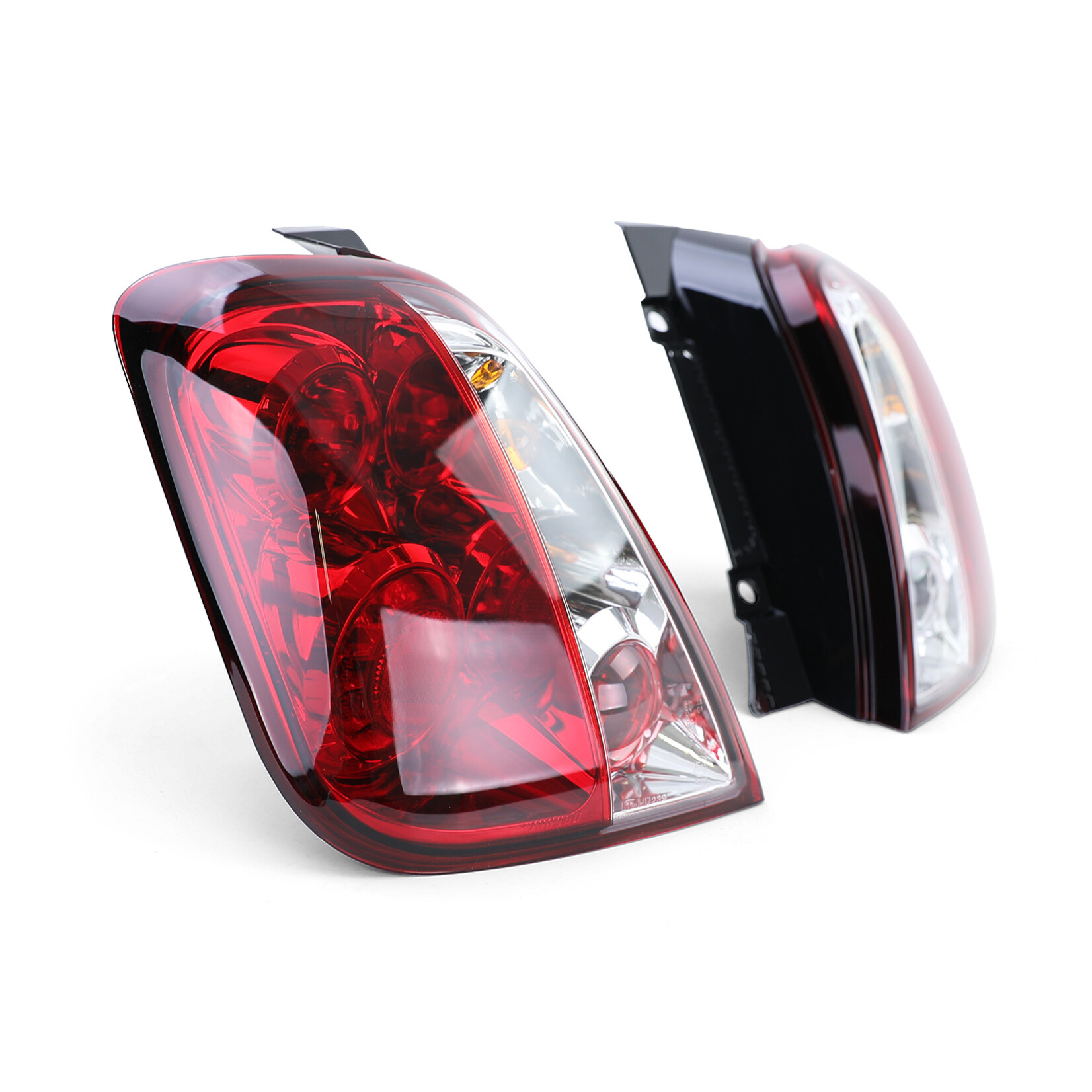 Fiat 500 achterlichten helderglas links en rechts