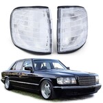 Mercedes Benz S Klasse W126 knipperlichten wit