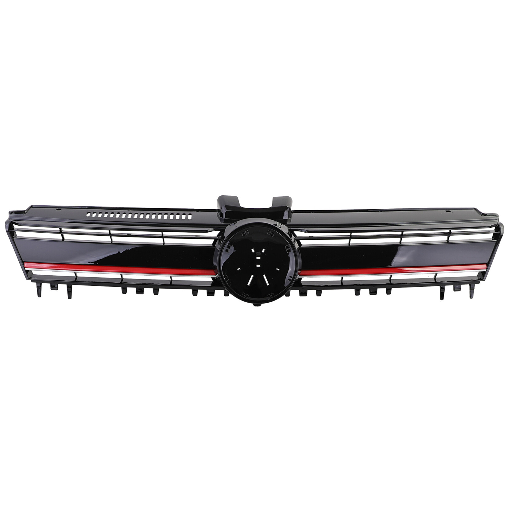 VW Golf 7 grille hoogglans zwart rood